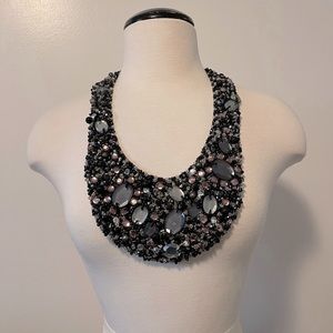 Lela Rose Jeweled Bib Necklace